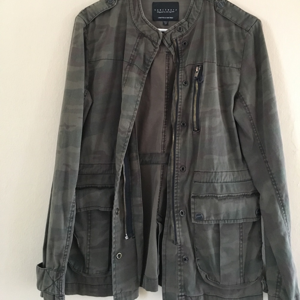 Sanctuary brand camouflage jacket